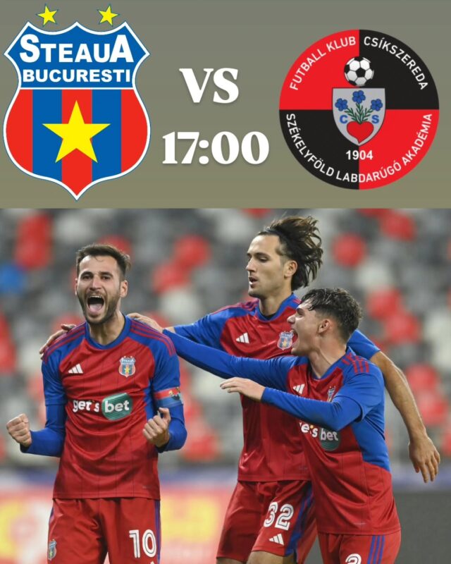 Zi de meci 👌
Steaua București - Csikszereda ora 17:00 
Stadionul Steaua 💪🔴🔵

#ceicarenuautrădat #sudsteaua #redacțiacss